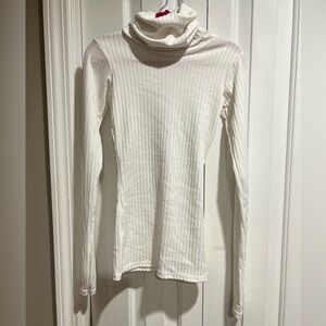 White long sleeve top